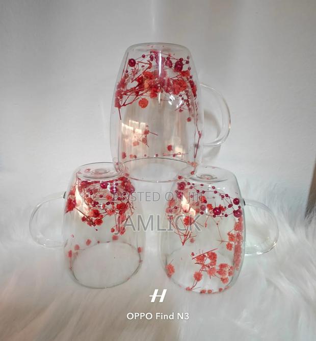Double Glass Flower Cup –Cd - thumbnail 2