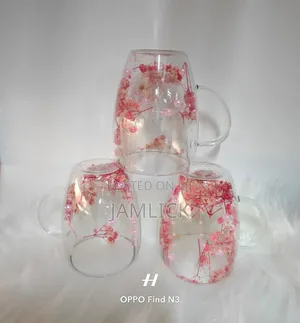Double Glass Flower Cup –Cd