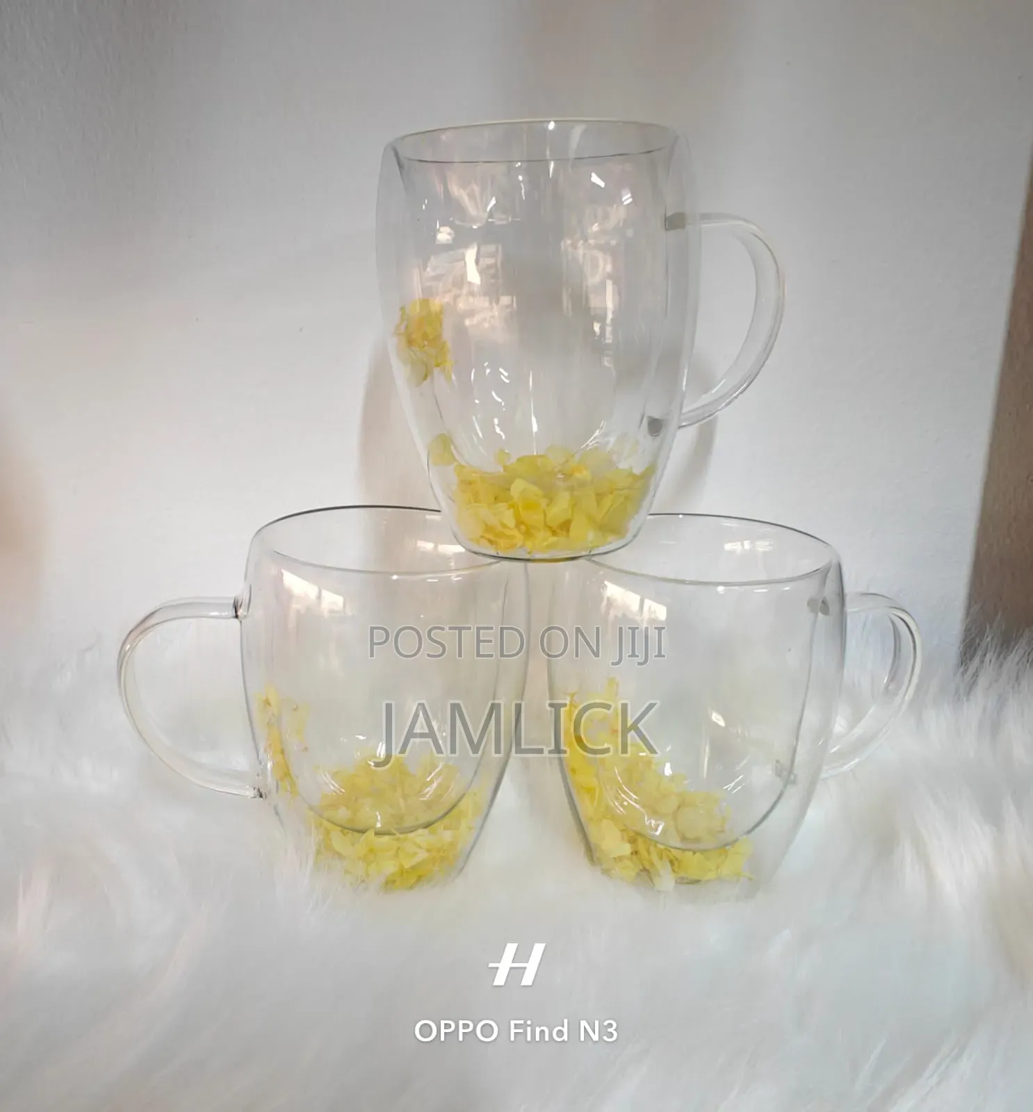 Double Glass Flower Cup –Cd
