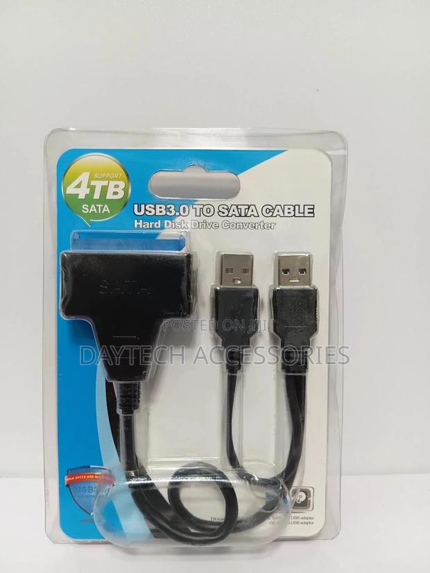 Usb 3.0 to Sata 2.5 Inch Hard Disk Adapter Cable With Power