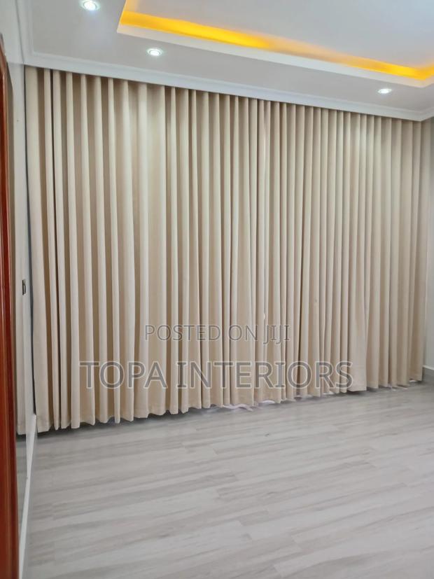 Gold Brown Curtains for Big Living Room Windows