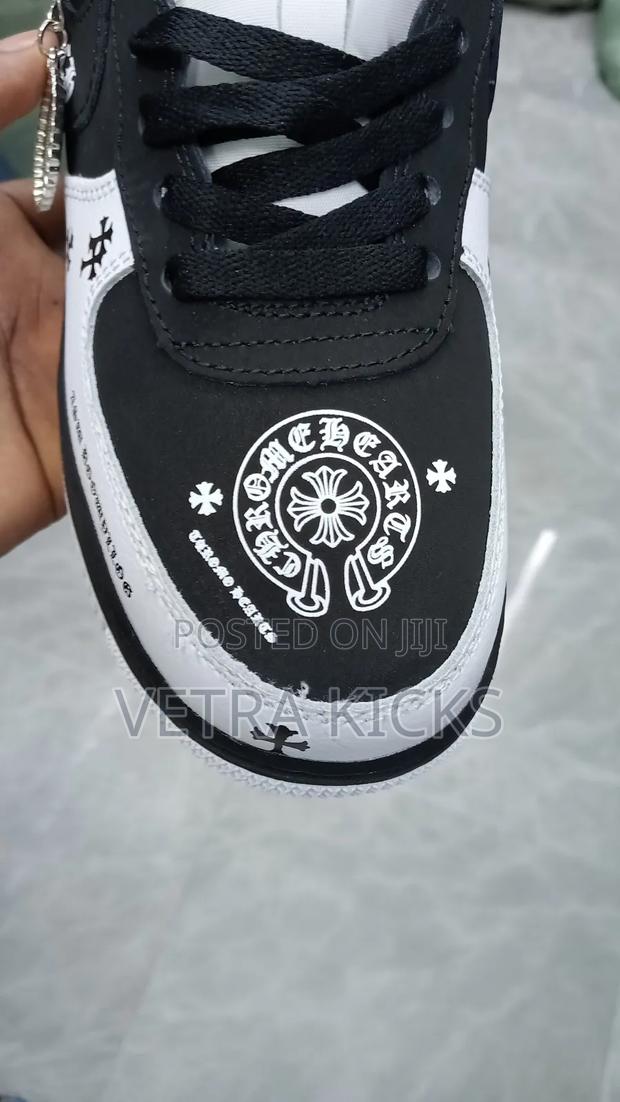 Nike Afore 1 Chrome Hearts Black White Shoes - thumbnail 5