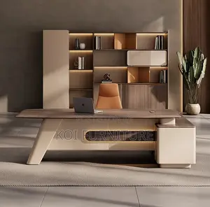 Office Desk : 180cm L-shaped Executive Office Desk