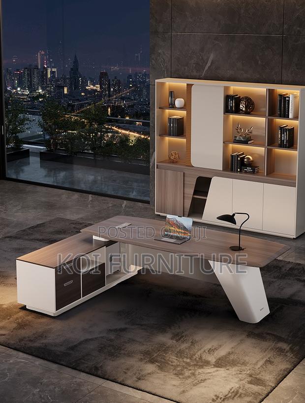 Office Desk : 180cm L-shaped Executive Office Desk - thumbnail 8
