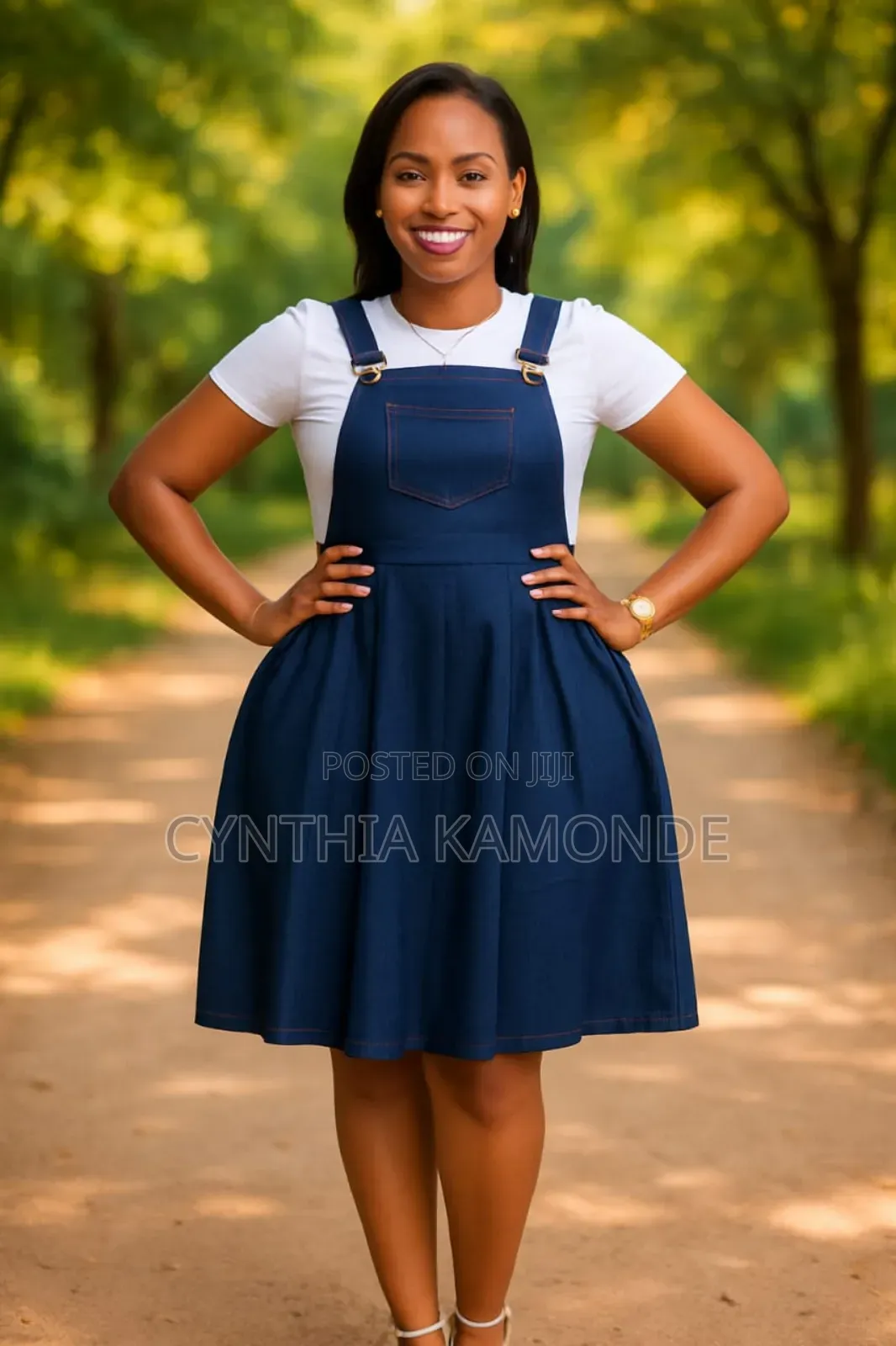 2pc Denim Maxi Dress