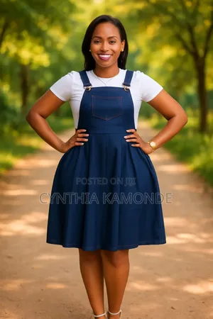 2pc Denim Maxi Dress