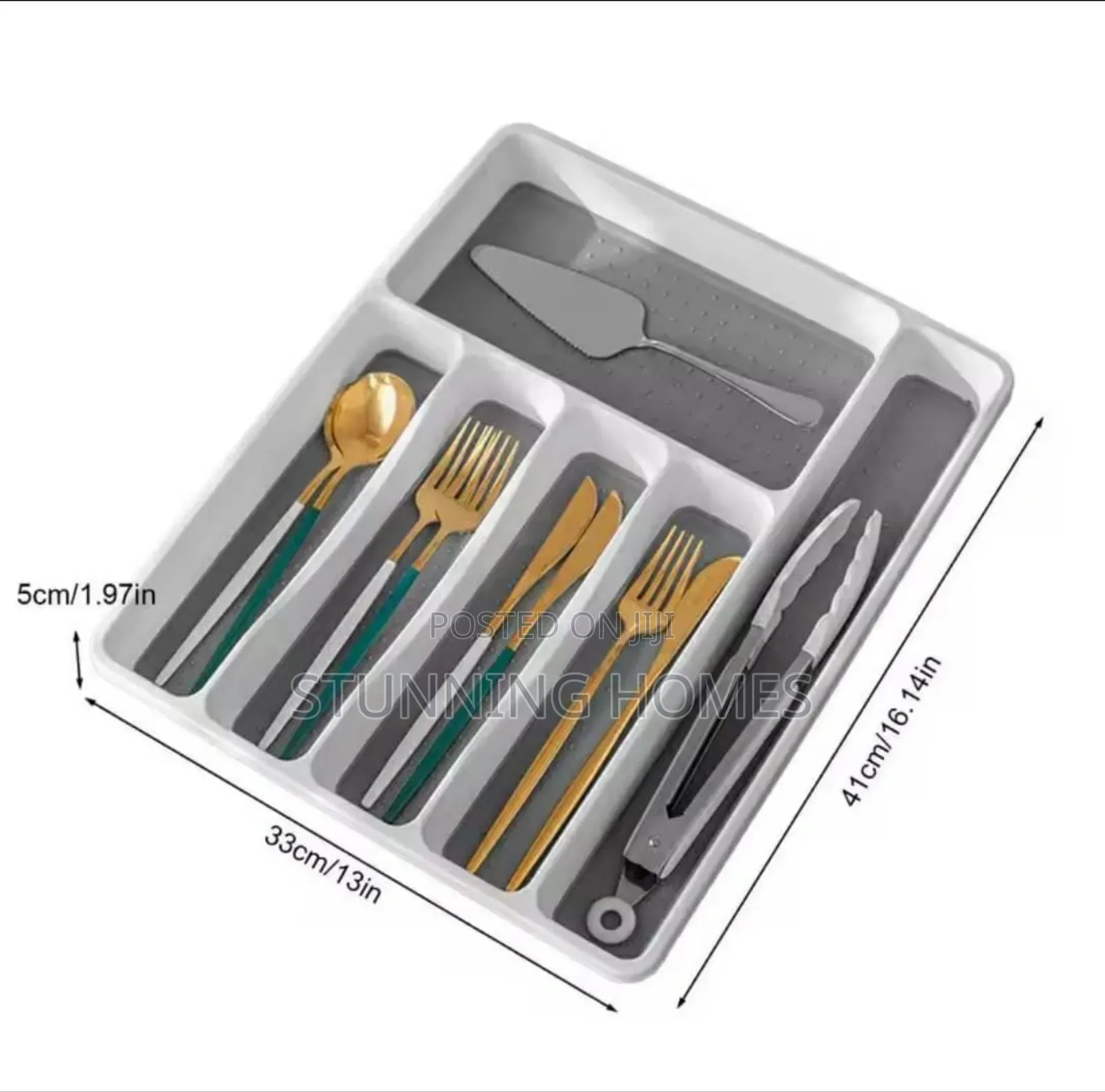 Partitioned Cutlery Organizer
