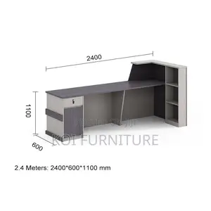 Office Desk : 1.8 Meter Front Office Reception Desk
