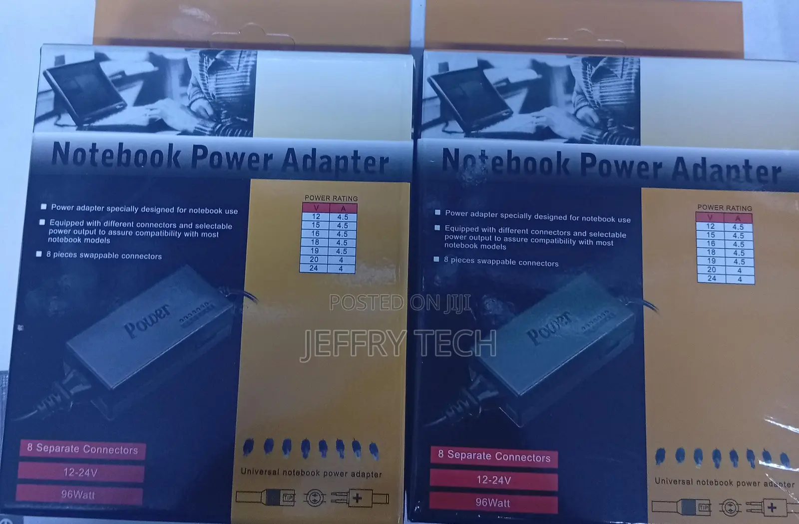 Universal Notebook Power Adapter, Typically as Model Jt-4096.