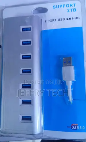 7-port Usb 3.0 Metallic Hub Design To Expand Connectivity For Laptops