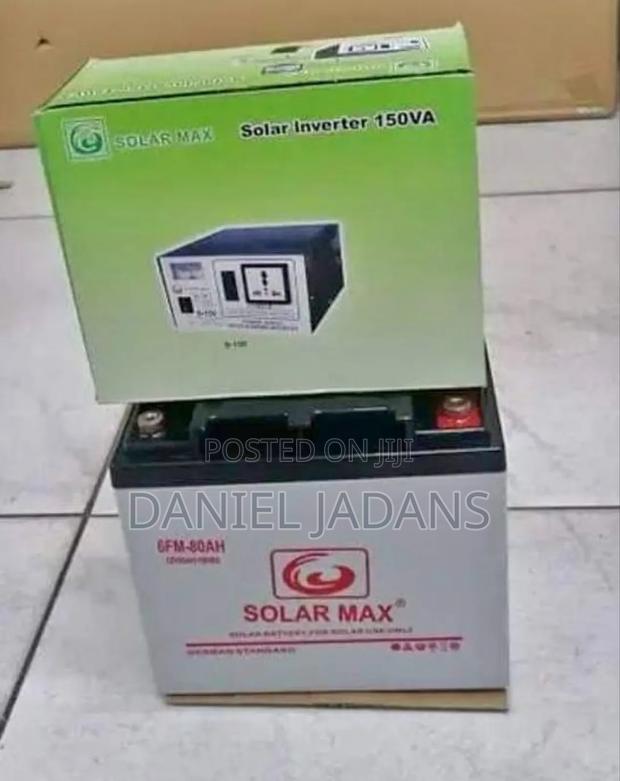 Solar Battery 80ah and Inverter