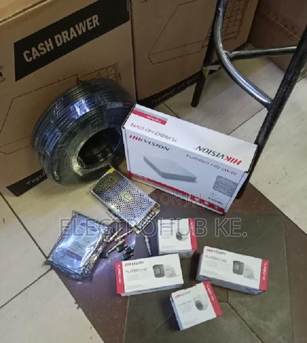 4 Cctv Camera Hikvision 4 Channel System With Night Vision