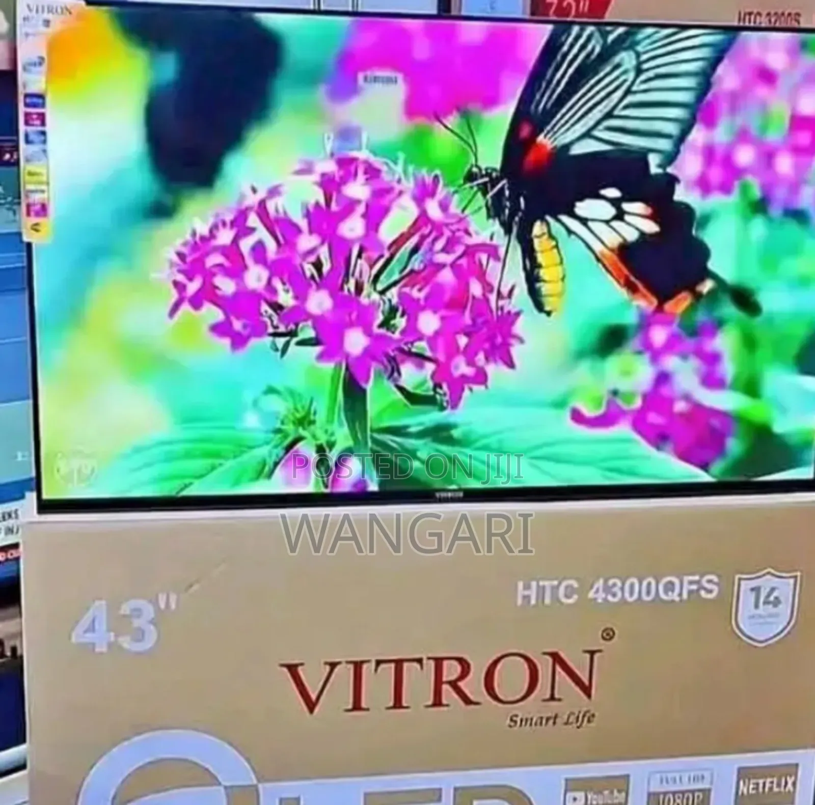 Bluetooth Enabled Qled Vitron 43 Inch Smart Tv Htc4300fs