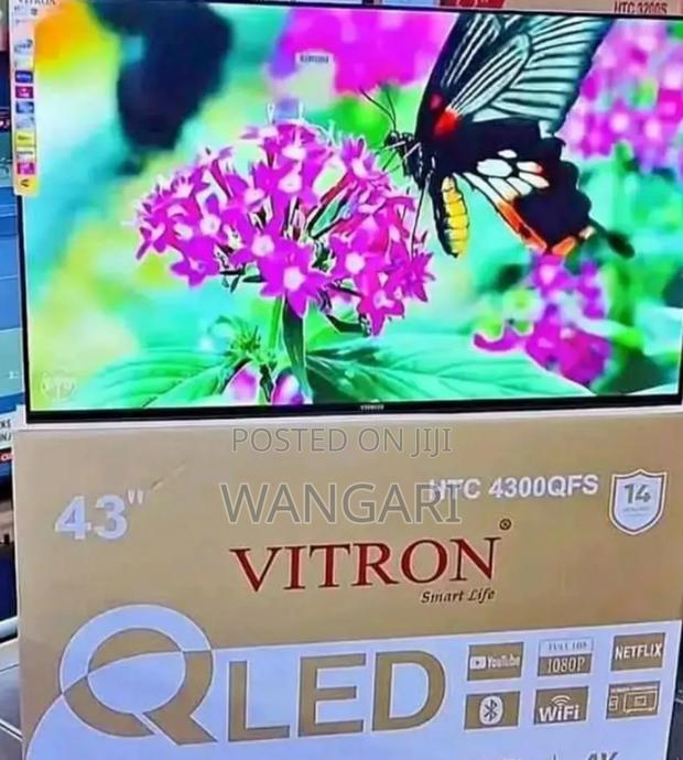 Frameless Qled Vitron 43 Inch Smart Tv Htc4300fs