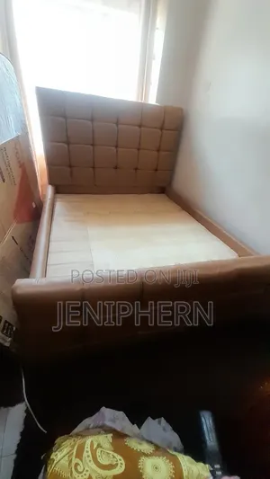 Luxury Caramel Tufted Bed – Modern Statement Piece
