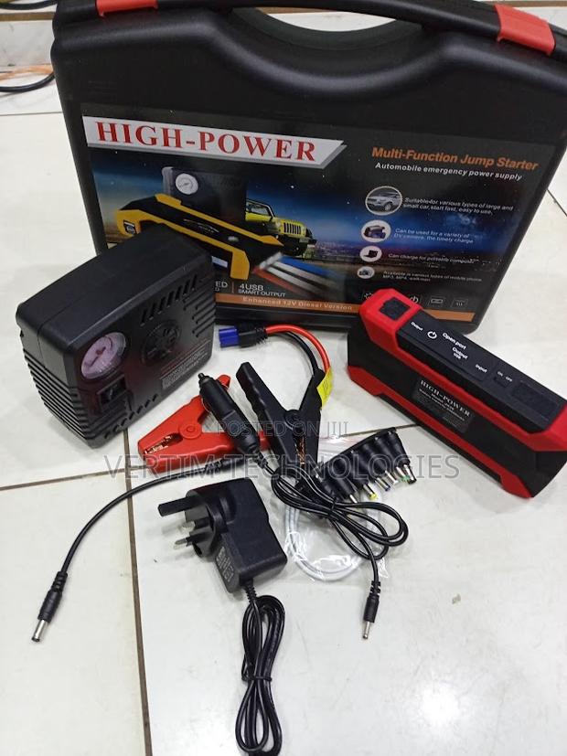 Compact Portable 12v 99800mah Booster With Air Compressor Pump
