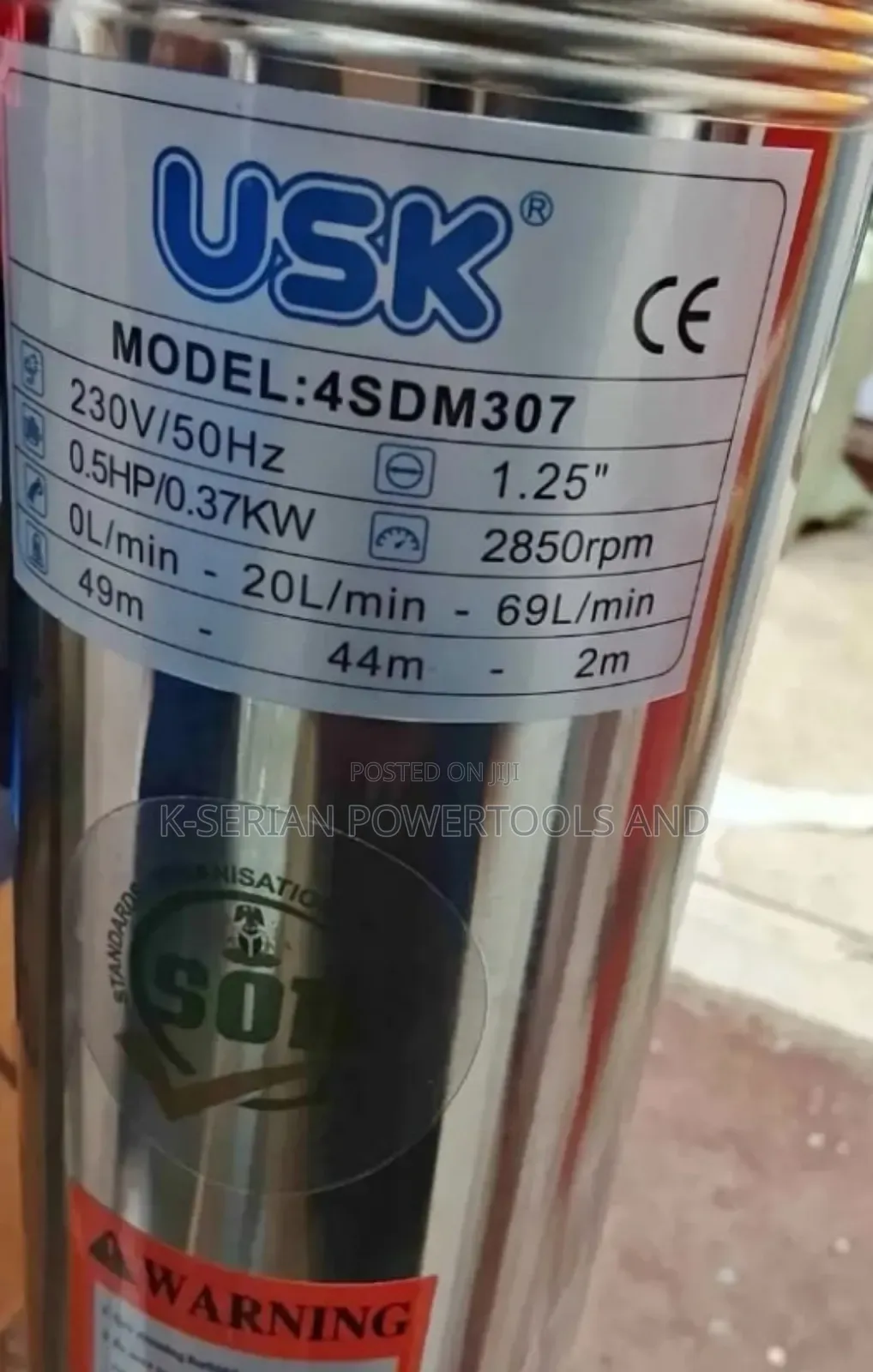 Heavy Duty Usk Submersible 0.5hp Water Pump/Submersible Water Pump
