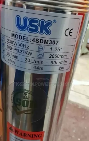 Heavy Duty Usk Submersible 0.5hp Water Pump/Submersible Water Pump
