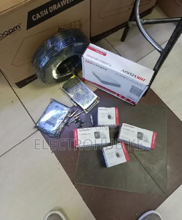 Set Of 4 Hikvision Cctv Cameras Full Package Kit Hikvision