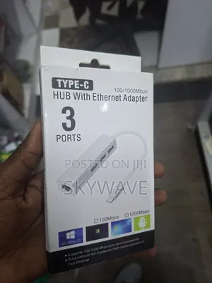 3 Ports Ethernet Adapter to Type C
