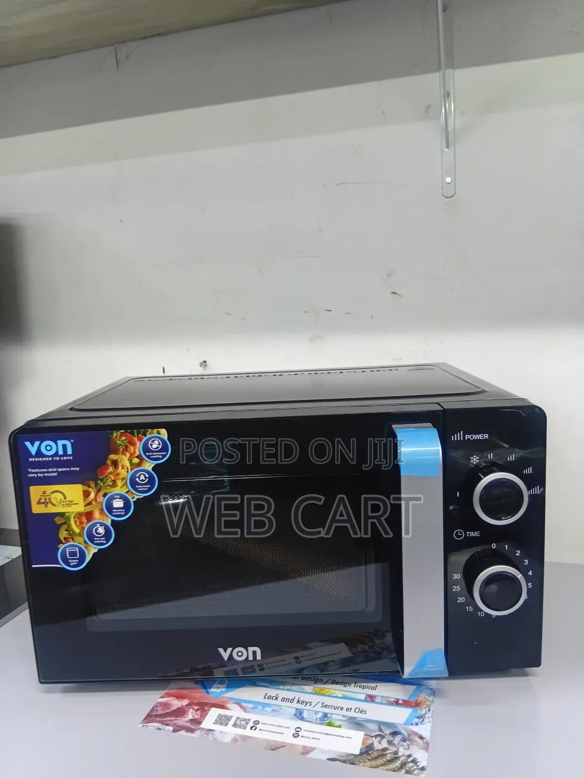 Von 20l Manual Microwave Oven – Solo, 700w, Black