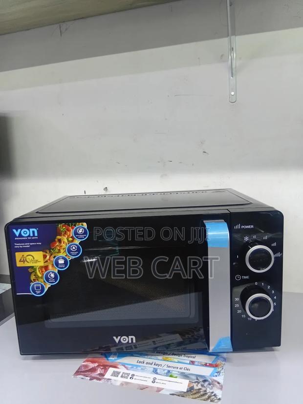 Von 20l Manual Microwave Oven – Solo, 700w, Black