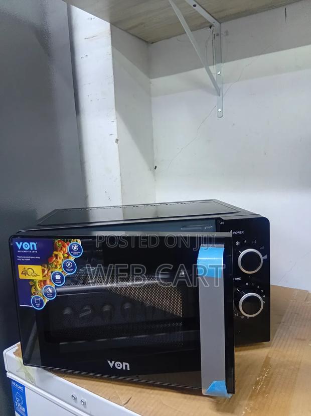 Von Vams-20mgx 20l Manual Microwave Oven – Solo Black