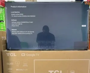 2 K Screen Resolution 43 Inch TCL Google Tv