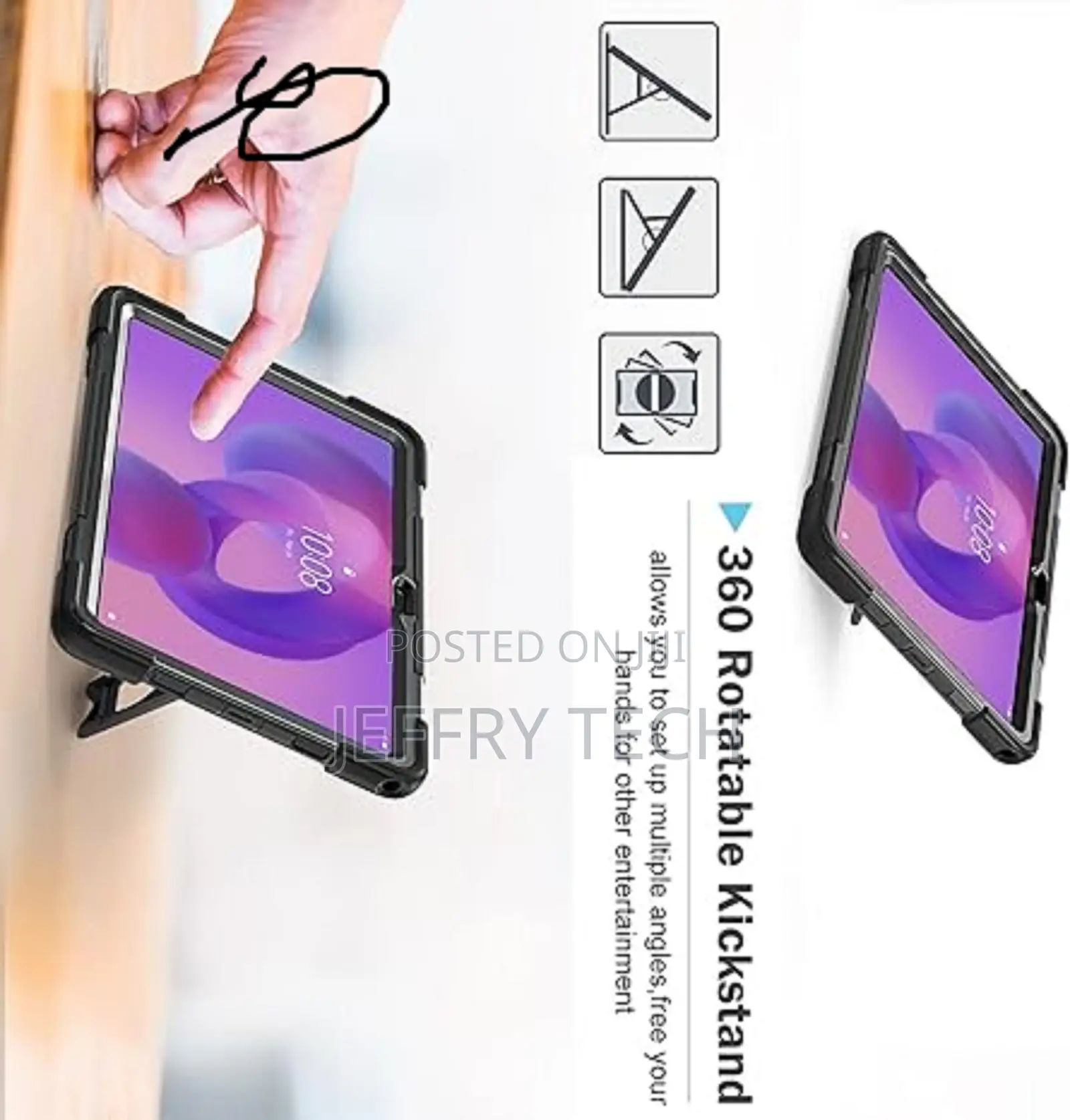 Symac Lenovo Tab Rugged Protective Tablet 360 Case