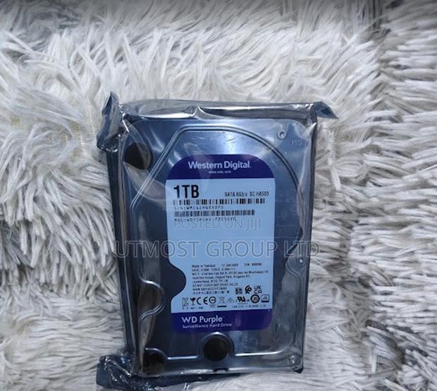 Wd Purple 1tb Hard Drive for CCTV DVR and NVR Recording
