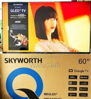 Frameless Skyworth 60 Inch Qled Goggle Tv