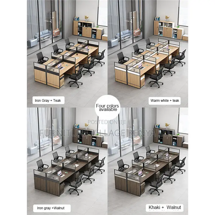 Office Workstation; 4-way/Seater Modular Office Workstation
