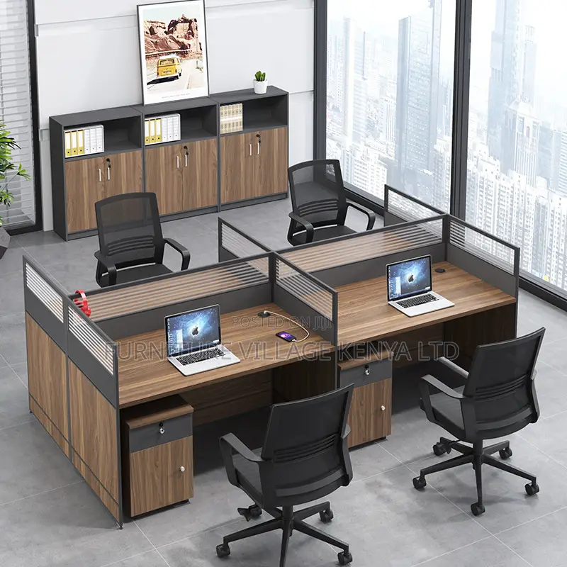 Office Workstation; 4-way/Seater Modular Office Workstation