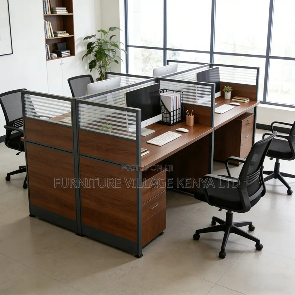 Office Workstation; 4-way/Seater Modular Office Workstation