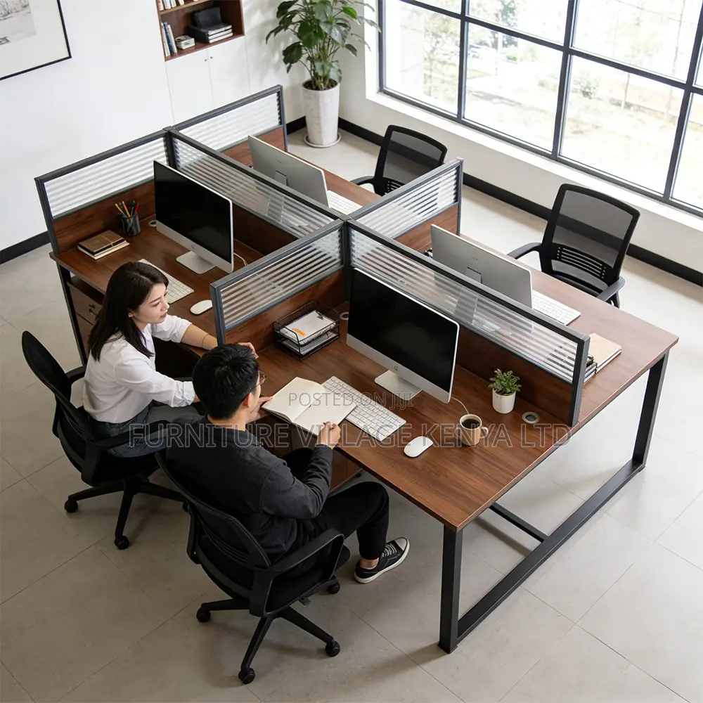 Office Workstation; 4-way/Seater Modular Office Workstation