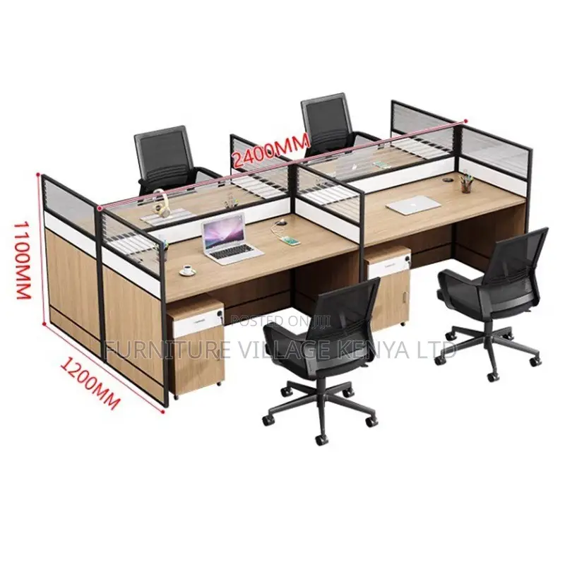Office Workstation; 4-way/Seater Modular Office Workstation