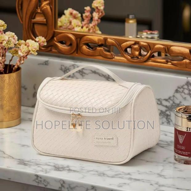 Leather Cosmetics / Make Up Organizer Travel Bag - thumbnail 5