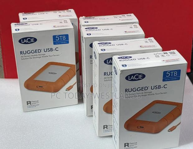Lacie 5tb Rugged Usb 3.1 Gen 1 Type-C External Hard Drive - thumbnail 8