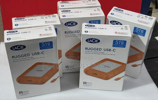 Lacie 5tb Rugged Usb 3.1 Gen 1 Type-C External Hard Drive - thumbnail 9