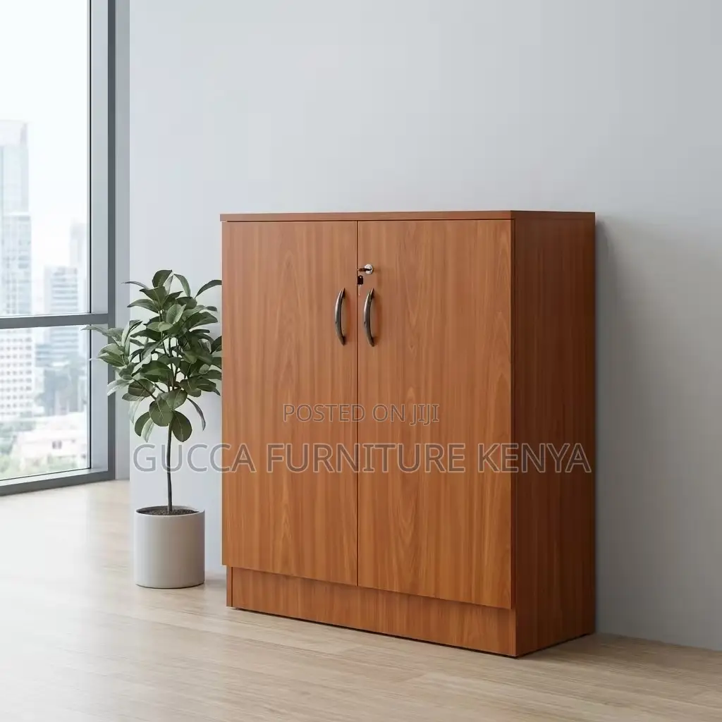 2-door Wooden Credenza Filling Cabinet