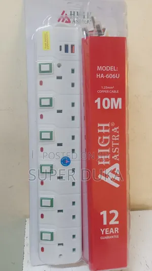 High Astra Power Extension Cable, Model Ha-606u.