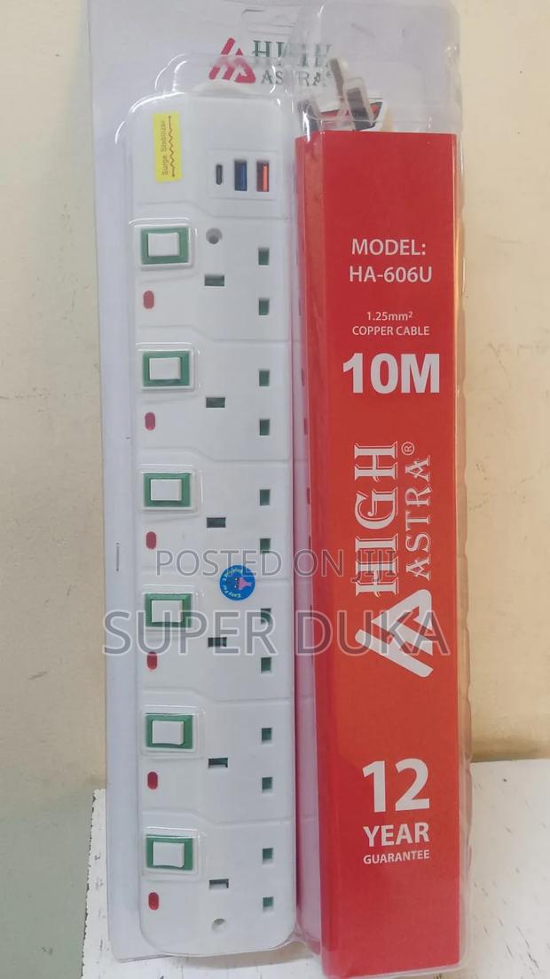High Astra Power Extension Cable, Model Ha-606u.