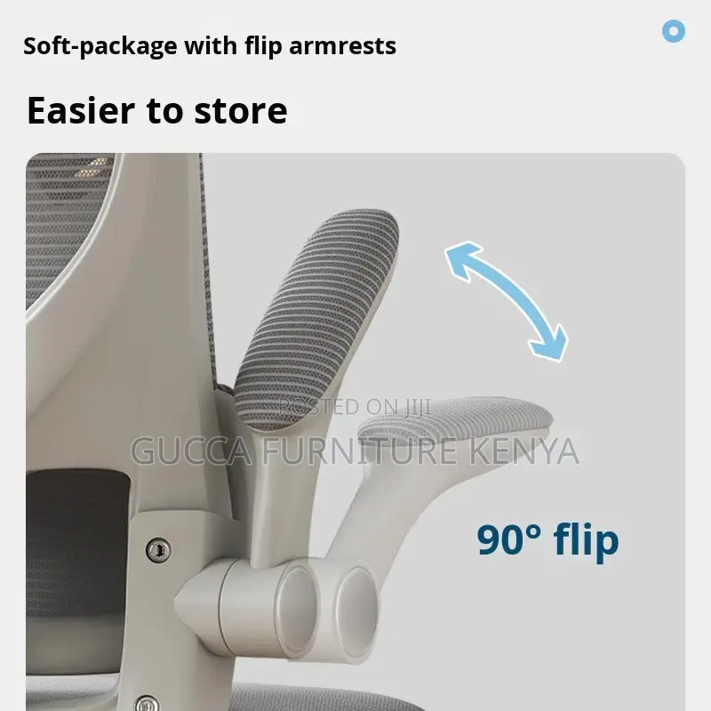 White Ergonomic Mesh High-back Office Chair