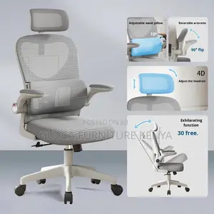 White Ergonomic Mesh High-back Office Chair