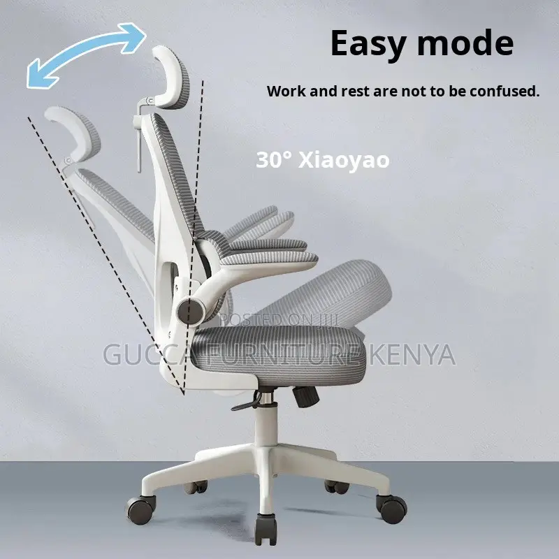 White Ergonomic Mesh High-back Office Chair