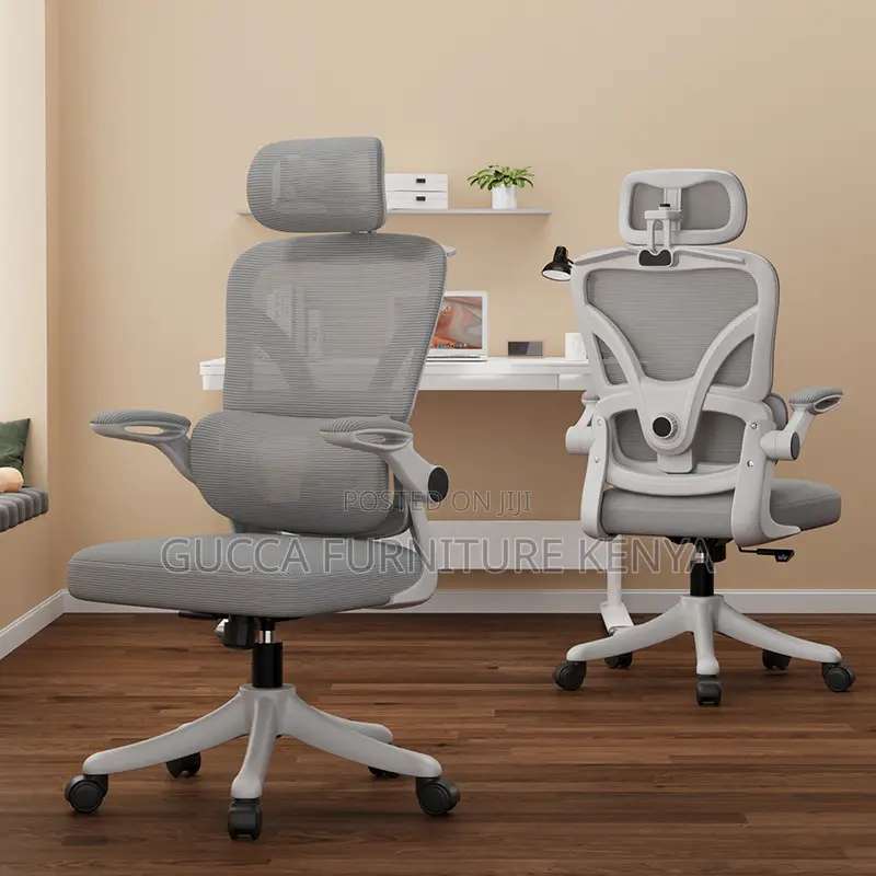 White Ergonomic Mesh High-back Office Chair