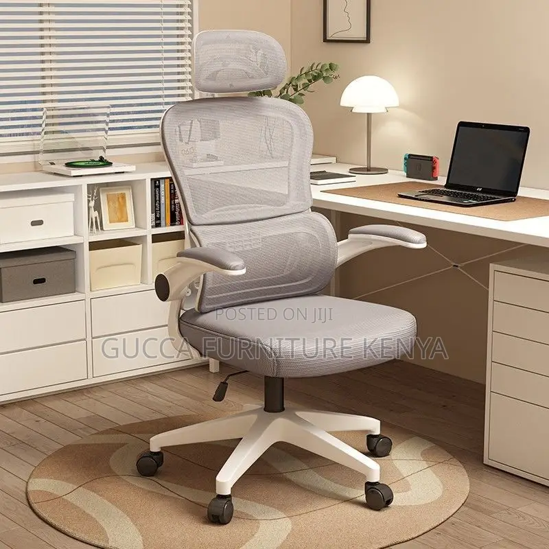White Ergonomic Mesh High-back Office Chair