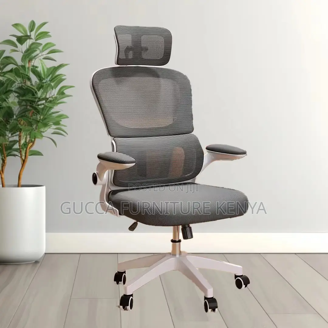White Ergonomic Mesh High-back Office Chair