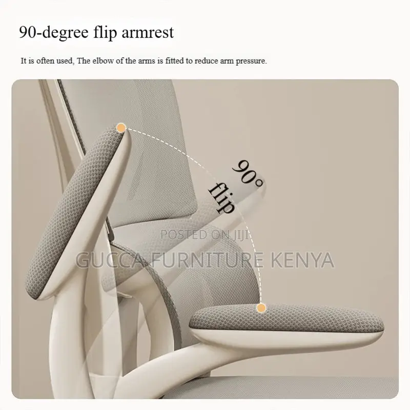 White Ergonomic Mesh High-back Office Chair