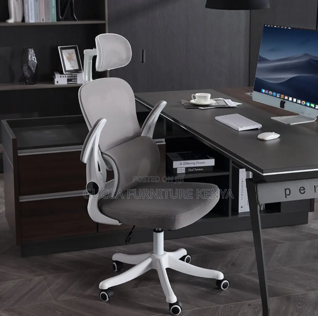 White Ergonomic Mesh High-back Office Chair
